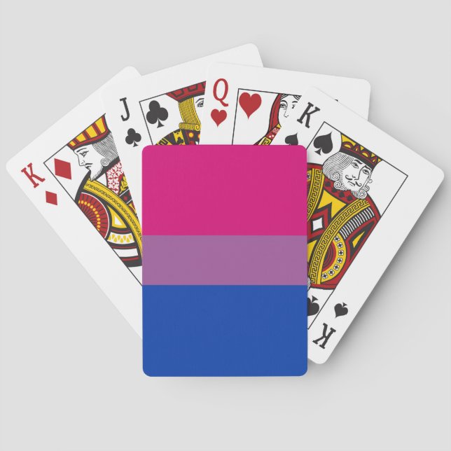 Bisexual Pride Flag Spielkarten (Rückseite)