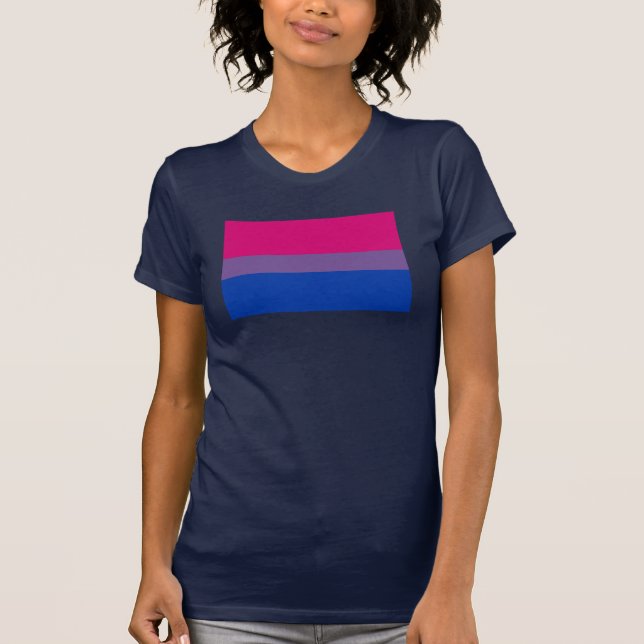 Bisexual Pride Flag T-Shirt (Vorderseite)