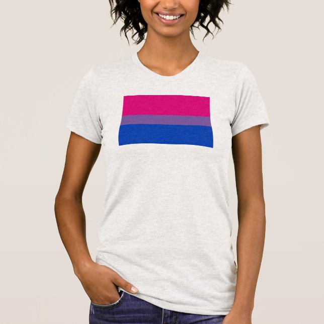 Bisexual Pride Flag T-Shirt (Vorderseite)