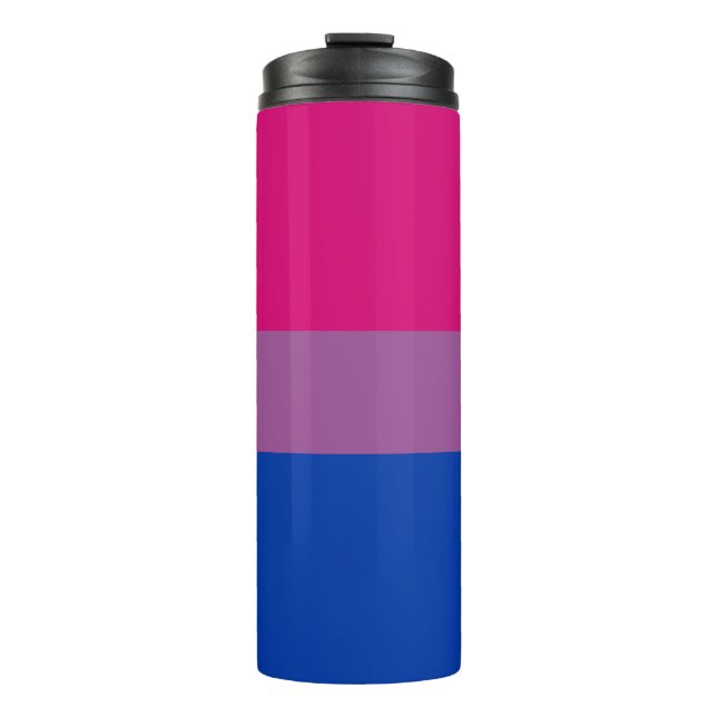 Bisexual Pride Flag Thermosbecher (Vorderseite)