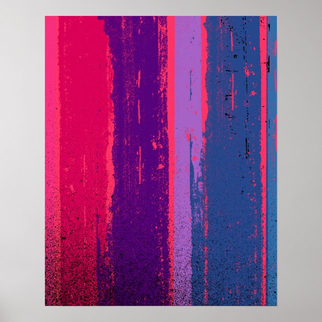 BISEXUAL PRIDE INK BAR -.png Poster (Vorne)