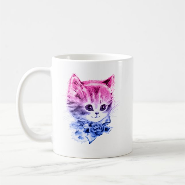 Bisexual Pride Kitty Kaffeetasse (Links)
