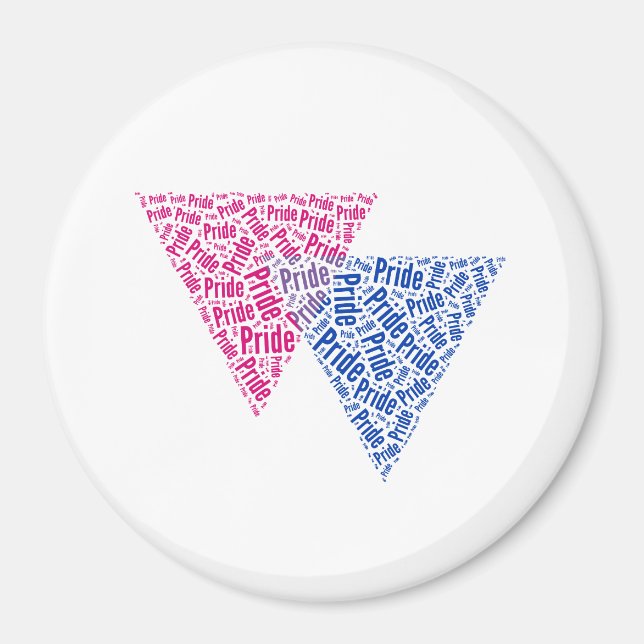 BISEXUAL PRIDE -.png Magnet (Vorne)