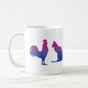 Bisexual Rooster und Kitty Kaffeetasse
