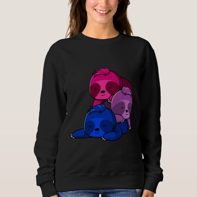 Bisexual Sloth Pile Sweatshirt (Vorderseite)