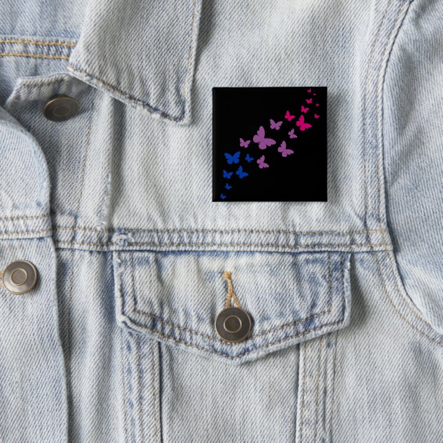 Bisexual Stolz Butterfly Trail Button (Beispiel)