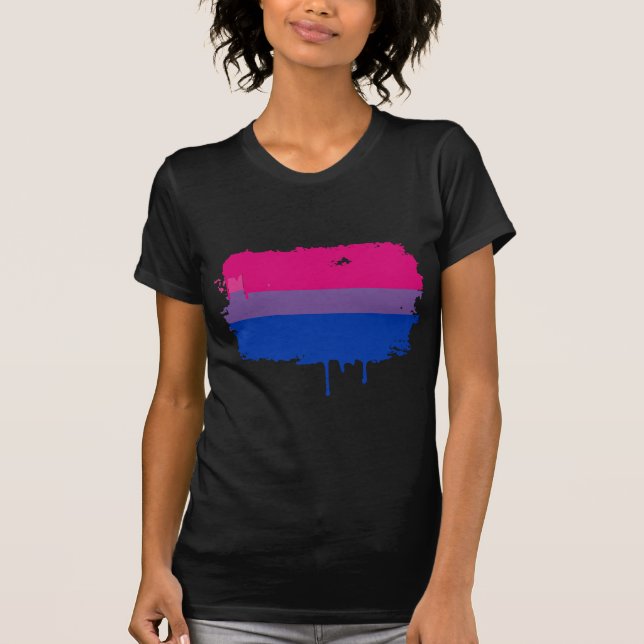 Bisexual Stolz Colors T-Shirt (Vorderseite)