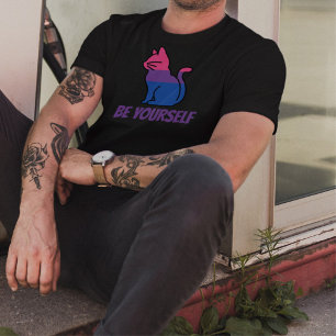 Bisexual Stolz Katze - Seien Sie sich selbst T-Shirt