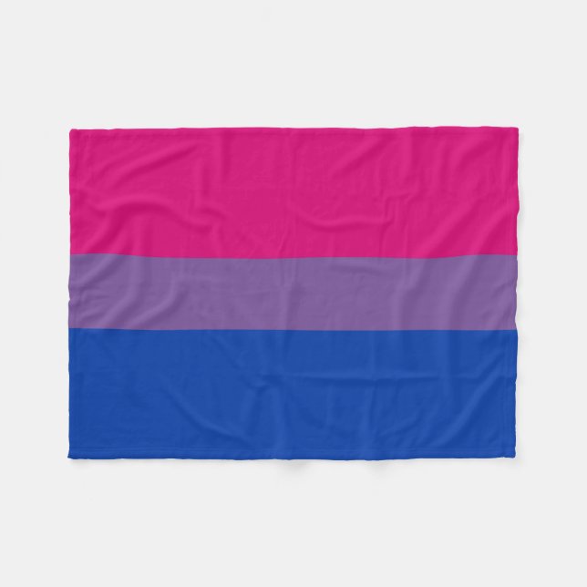 Bisexualflaggen-Fleecedecke Fleecedecke (Vorderseite (Horizontal))