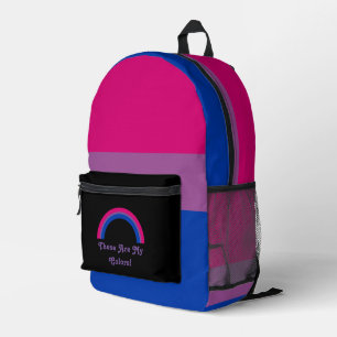 Bisexualität: Flagge und Regenbogen, benutzerdefin Bedruckter Rucksack
