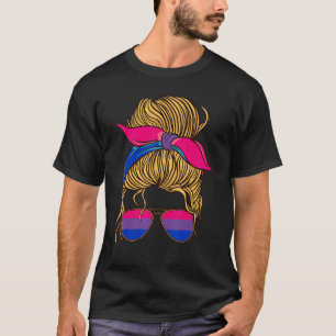 Bisexualität Frau Bisexuelle Flagge Bi Pride T-Shirt
