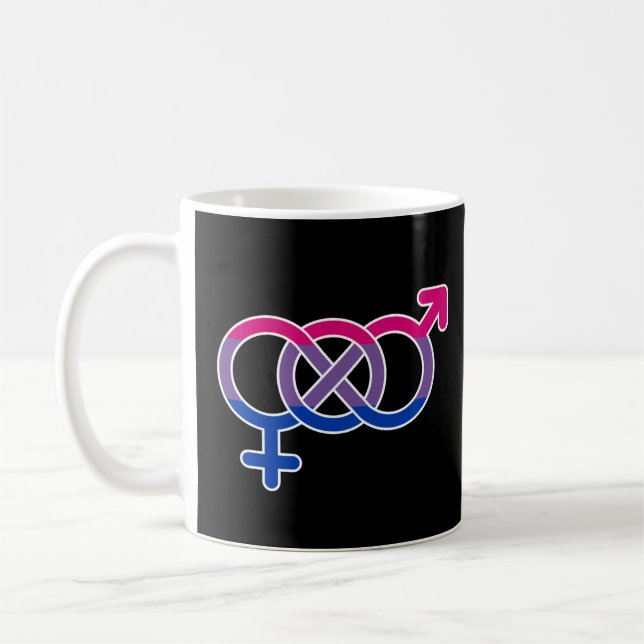 Bisexualität Geschlechtersymbol Kaffeetasse (Links)