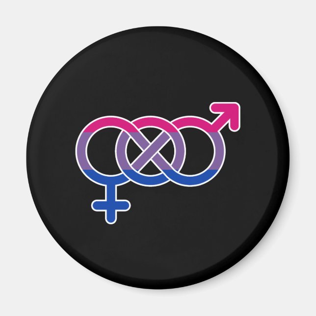 Bisexualität Geschlechtersymbol Magnet (Vorne)