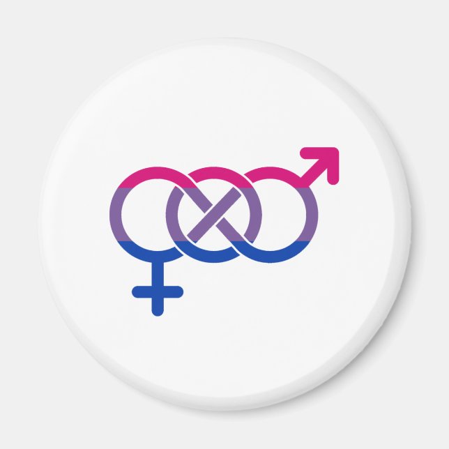Bisexualität Geschlechtersymbol Magnet (Vorne)