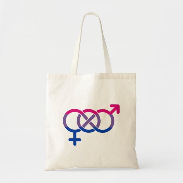 Bisexualität Geschlechtersymbol Tragetasche (Vorne)