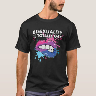 Bisexualität ist total schwuler, bisexueller Regen T-Shirt