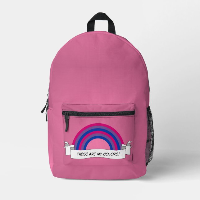 Bisexualität Regenbogen Stolz  Bedruckter Rucksack (Vorderseite)