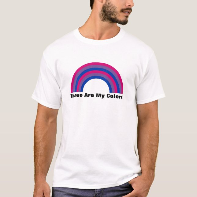 Bisexualität Regenbogenstolz T - Shirt (Vorderseite)