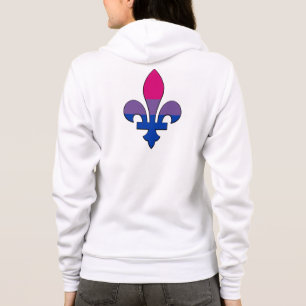 Bisexualität Stolz auf Fleur-de-lis Hoodie