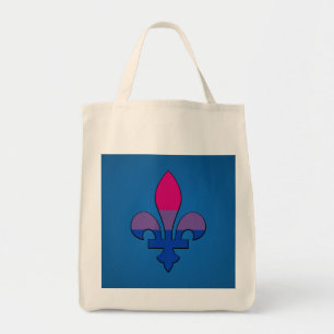 Bisexualität Stolz auf Fleur-de-lis Tragetasche