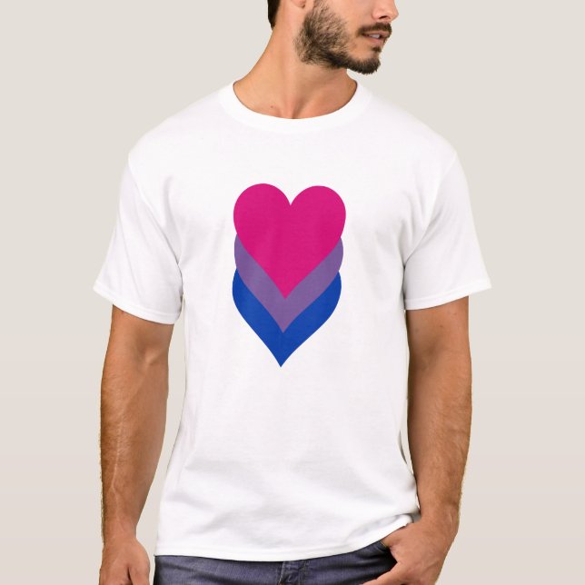 Bisexualität stolz auf T - Shirt (Vorderseite)