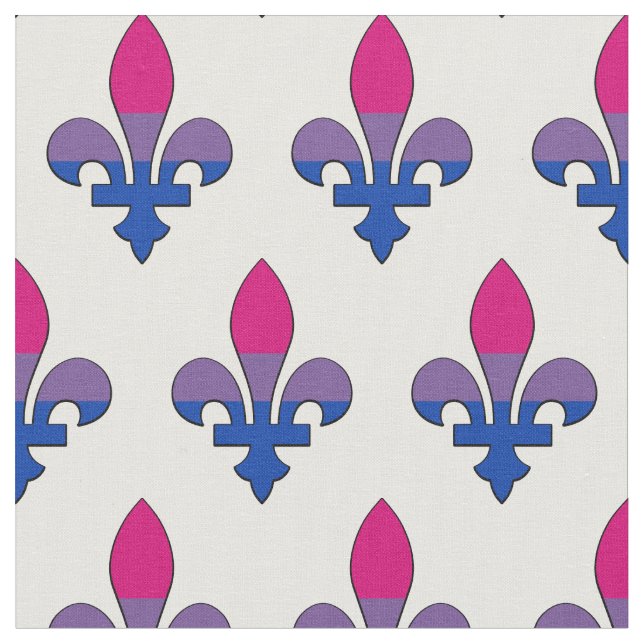 Bisexualität Stolz-Fleur-de-lis-Stoff Stoff (Nahaufnahme)