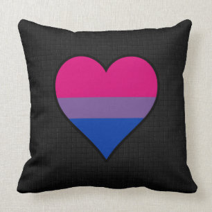 Bisexualität Stolz Herzkissen Kissen