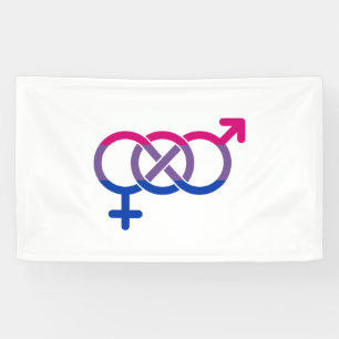 Bisexualitäts-Geschlechtssymbol Banner