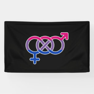 Bisexualitäts-Geschlechtssymbol Banner