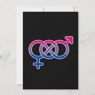 Bisexualitäts-Geschlechtssymbol Feiertagskarte