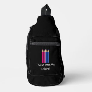 Bisexualitäts-Stifte  Crossbody Bag