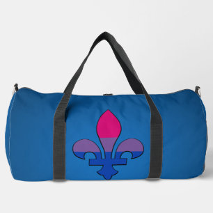 Bisexualitäts-Stolz fleur-de-lis Duffle Bag