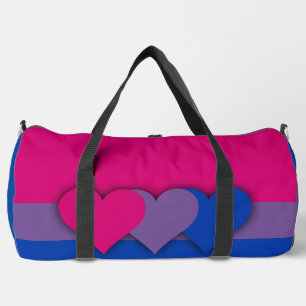 Bisexualitätsflagge Duffle Bag