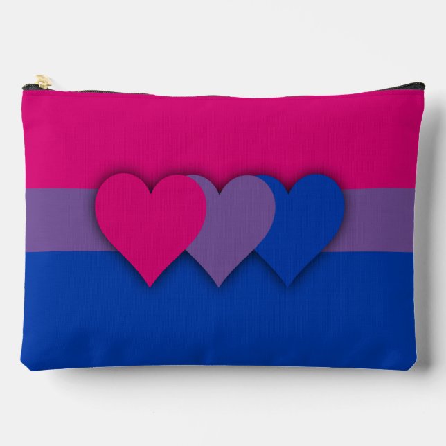 Bisexualitätsflagge Zubehörtasche (Vorderseite)