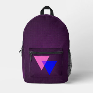 Bisexualitätssymbol bedruckter rucksack