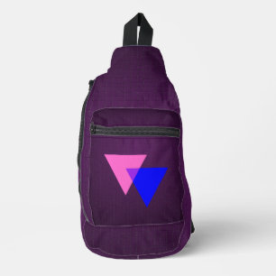 Bisexualitätssymbol crossbody bag