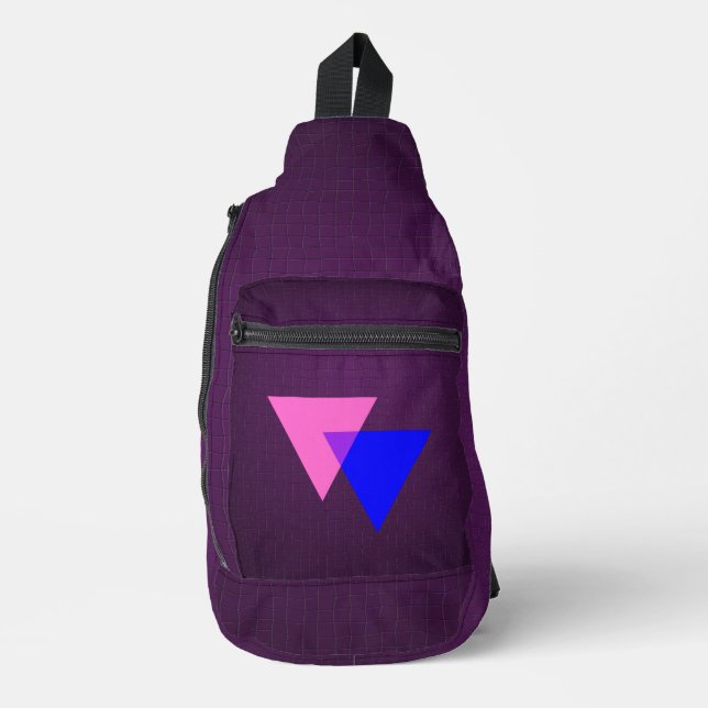 Bisexualitätssymbol  crossbody bag (Vorderseite)