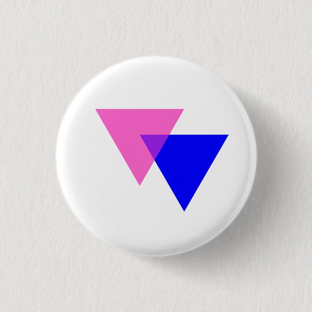 Bisexualitätssymbol-Schaltfläche Button (Vorderseite)