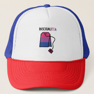 BisexualiTEA Bi Pride Flag Bisexueller Tee Truckerkappe