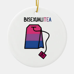 BisexualiTEA Bi Stolzflagge Bisexueller Tee Keramik Ornament