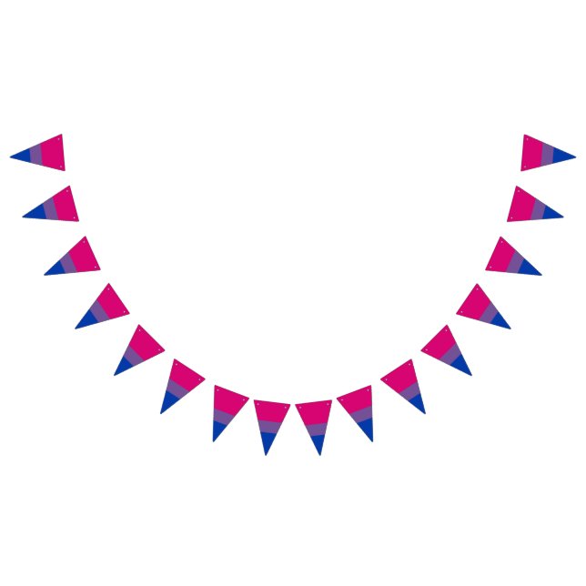 Bisexuality pride flag banner Bunting Flags (Alle)
