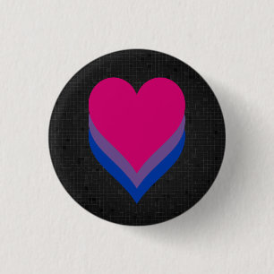 Bisexualityflaggenschwarzknopf Button