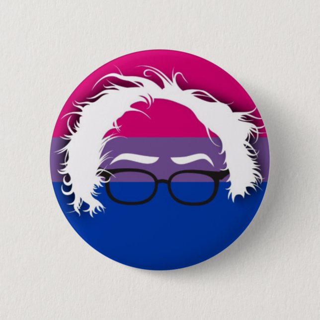Bisexuals für Bernie-Sandpapierschleifmaschinen Button (Vorderseite)