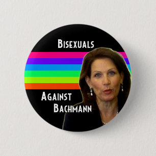 Bisexuals gegen Bachmann Knopf Button