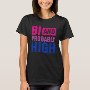 Bisexuell Bi-Stolzflagge Farben Bi und Wahrscheinl T-Shirt