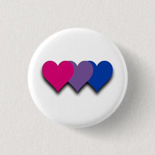 Bisexuell-Fahne-Button Button