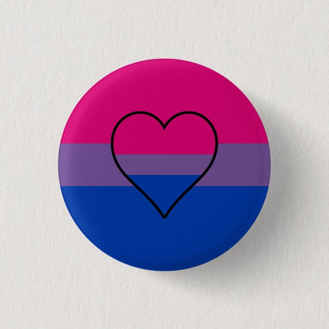 Bisexuell-Flagge-Button Button (Vorderseite)
