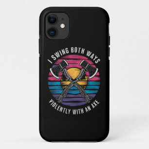 Bisexuell ich schwinge beide Wege Beil Lustige Bi- Case-Mate iPhone Hülle