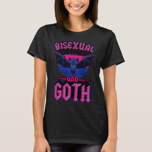 Bisexuell und Goth Gothic Emo Fledermaus Stolz LGB T-Shirt