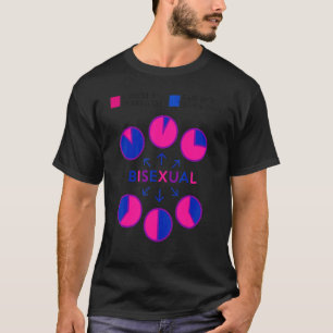 Bisexuelle Bi-Pride-Flag-Pie-Diagramm Attraktion f T-Shirt